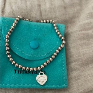 Tiffany bead heart bracelet